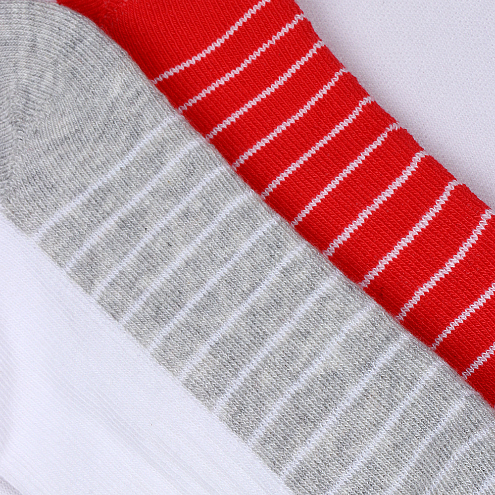 2 Pk Cotton Low Ankle Socks Combo Pack