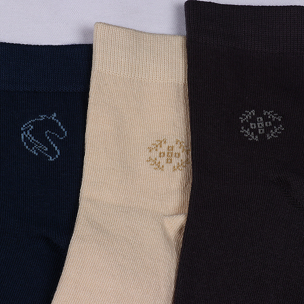3 Pk Men's Breathable Knitted Soft Casual Socks