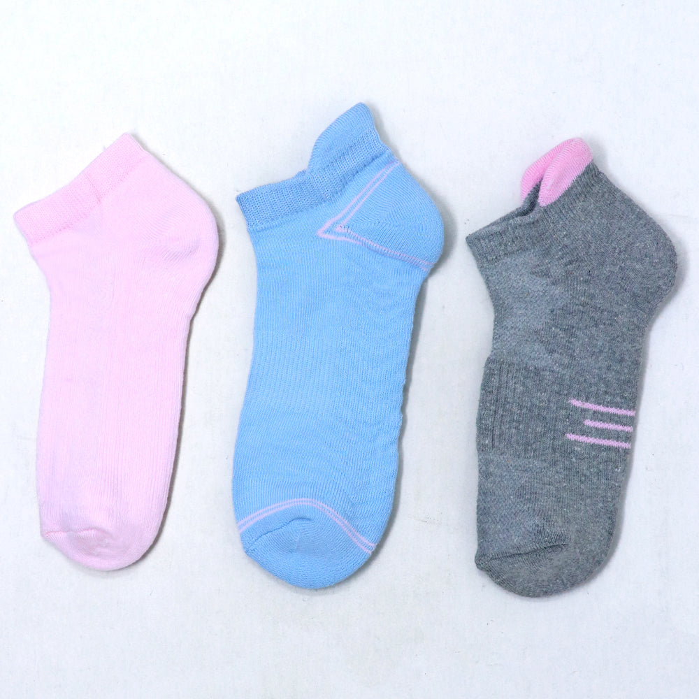 3pk Assorted Short Length Combo Socks