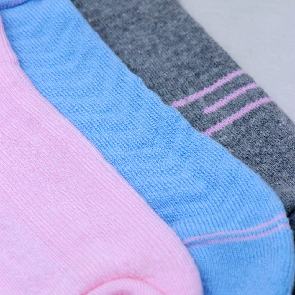 3pk Assorted Short Length Combo Socks