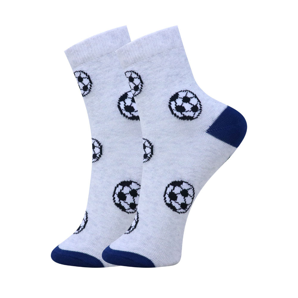 3PK Kids' Soccer-Themed Socks