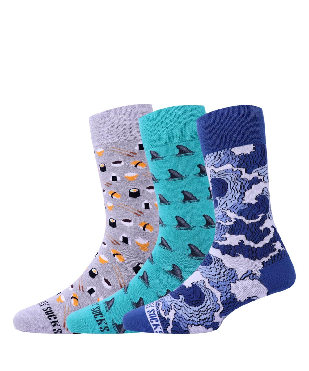 3pk Design Socks