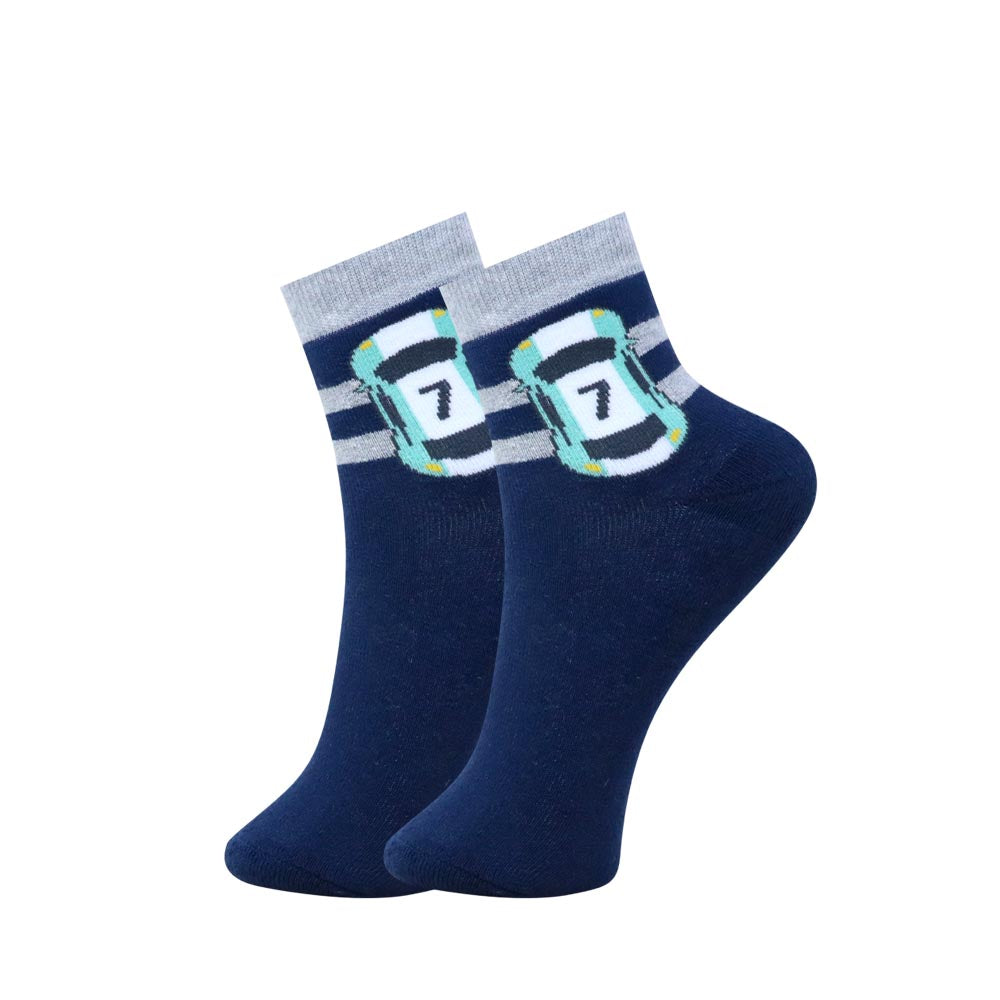 3pk Mix Design Terry Socks