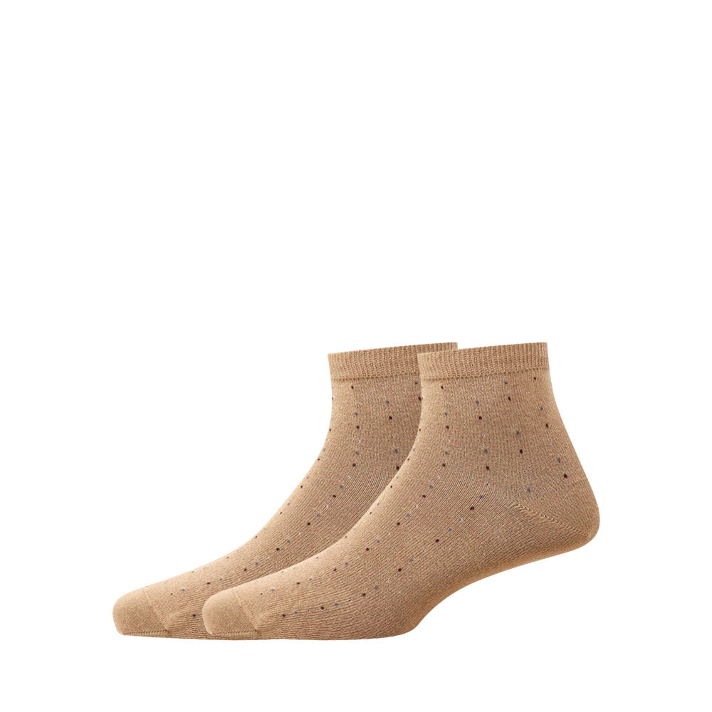 2 Pk Men’s Patterned Ankle Socks