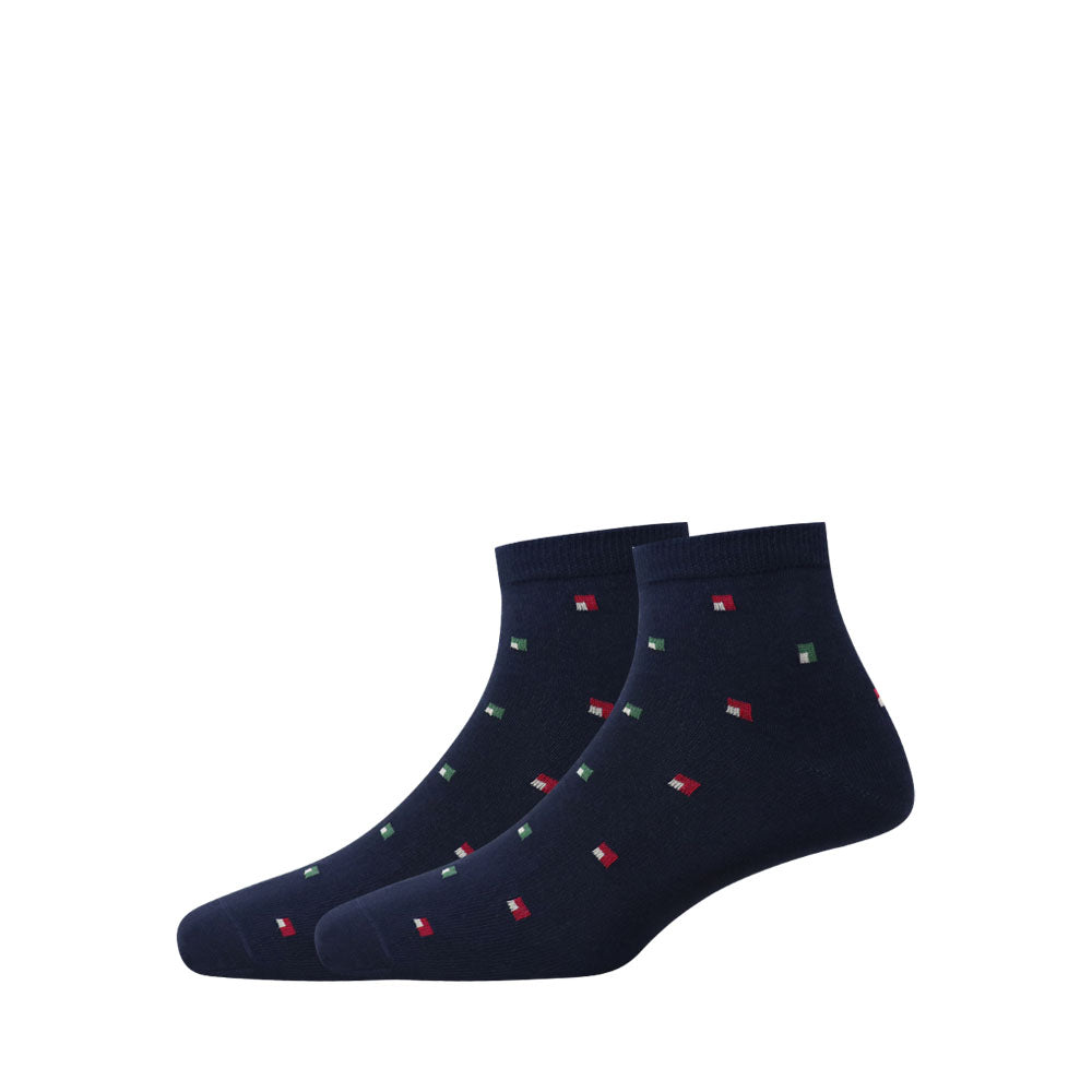 2 Pk Men’s Patterned Ankle Socks