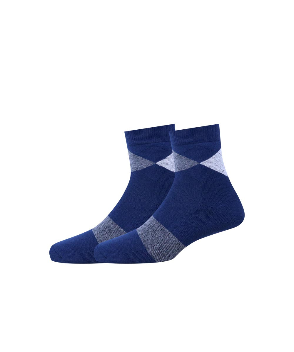 3pk Cotton Rich Design Terry Combo Socks.