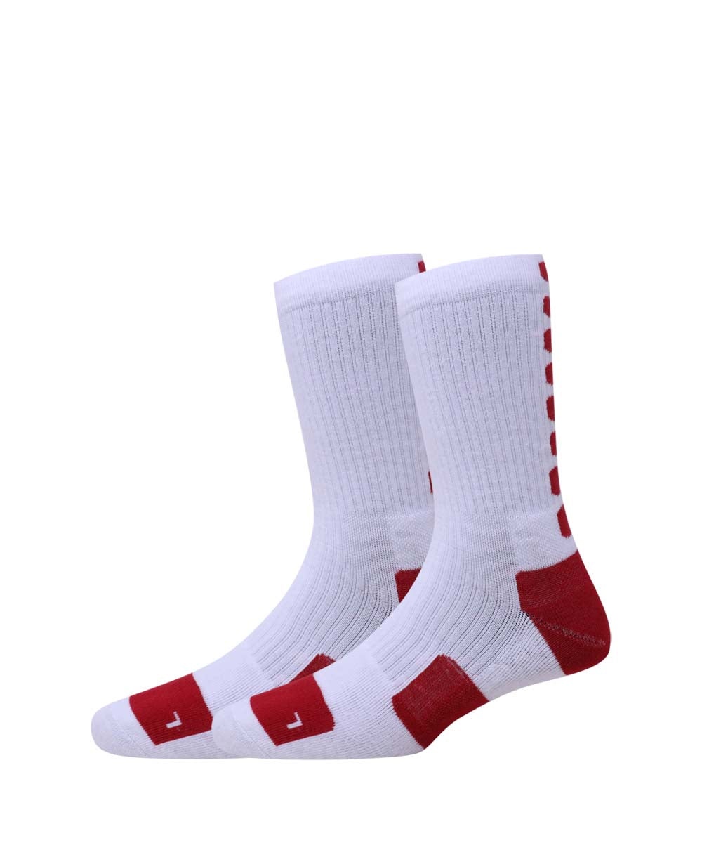 2pk Cotton Rich Design Terry Combo Socks.