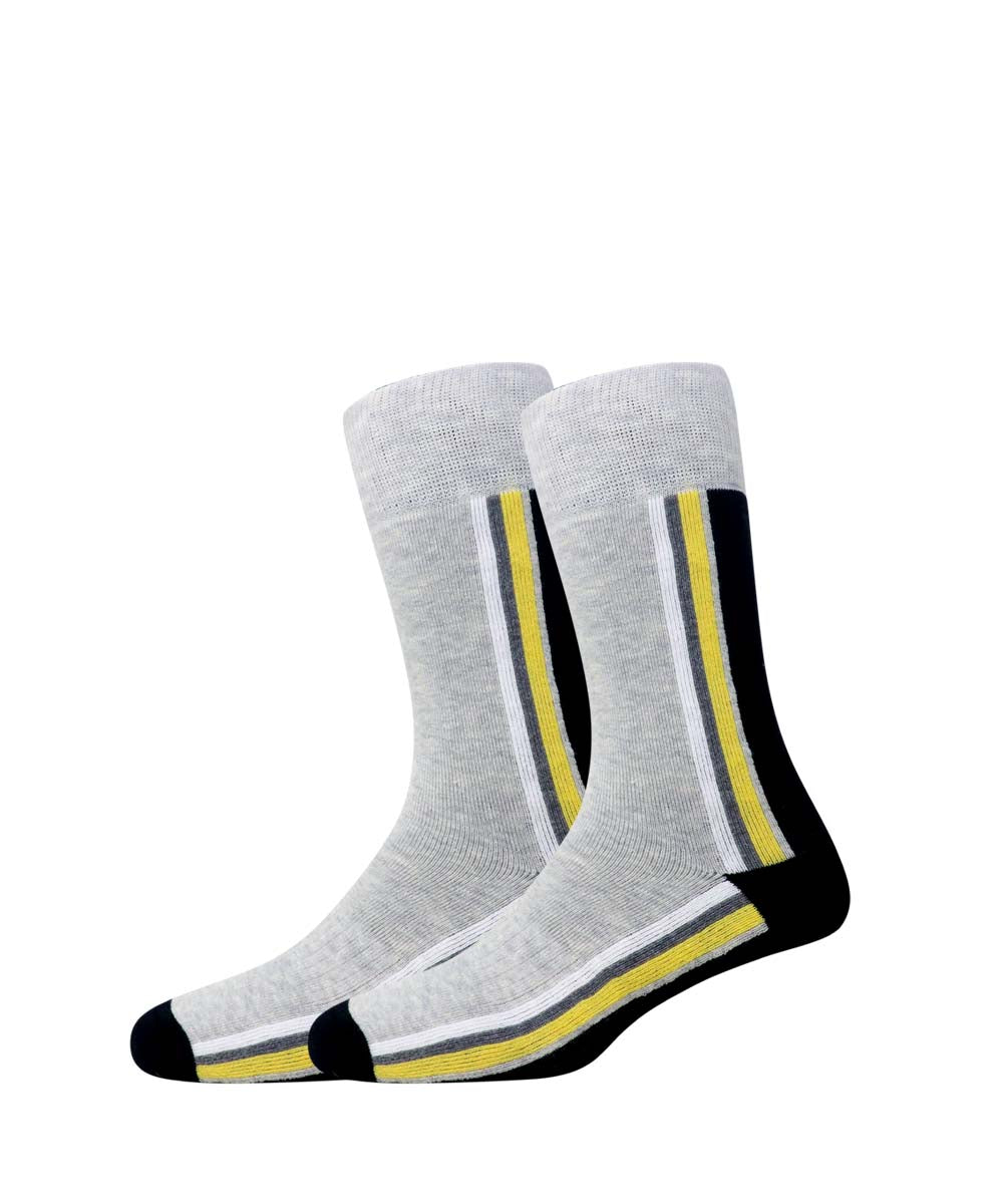 2pk Cotton Rich Design Terry Combo Socks.