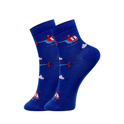 3 Pk Mustang Sky Adventures Baby Socks