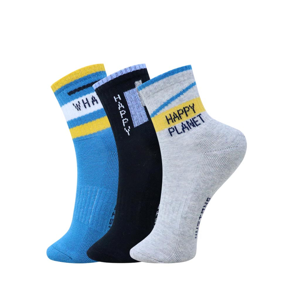 3pk Mix Design Terry Socks