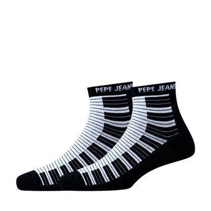 3 Pk Mustang Pepe Jeans Men’s Music Printed Ankle Socks