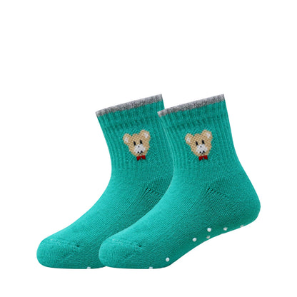 3 Pk Mustang Kids Cartoon Bear Cotton Socks