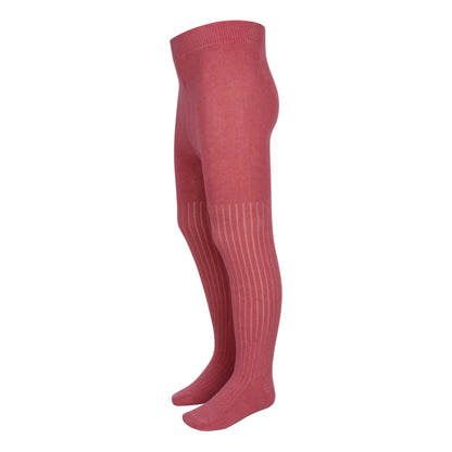 3 Pk Girls' Soft Cotton Printed & Ribbed Tights Combo Pack