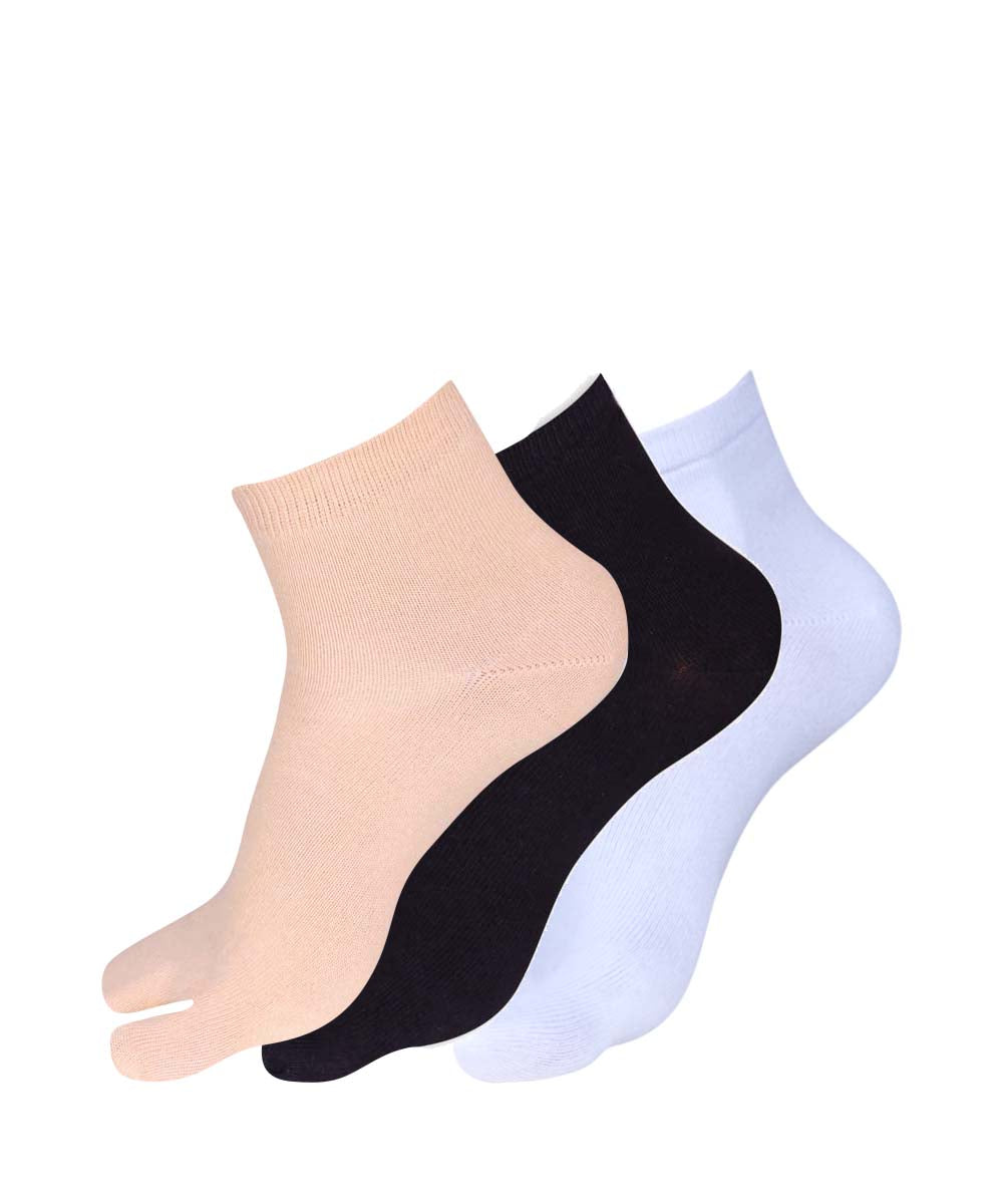 Angutha 3pk Ankle Length Socks