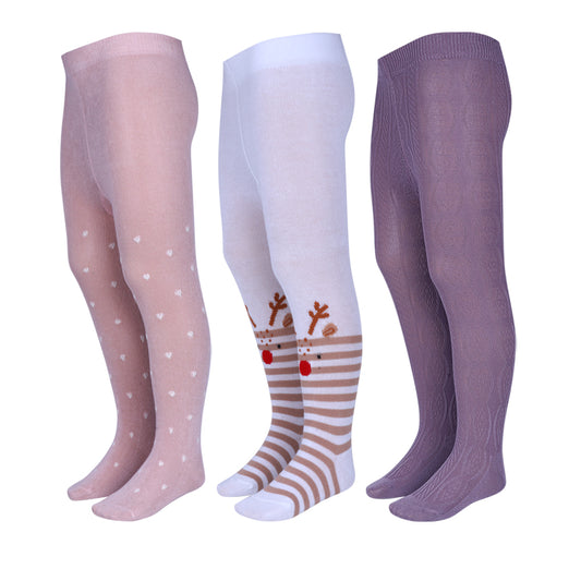 3pk Design Tights