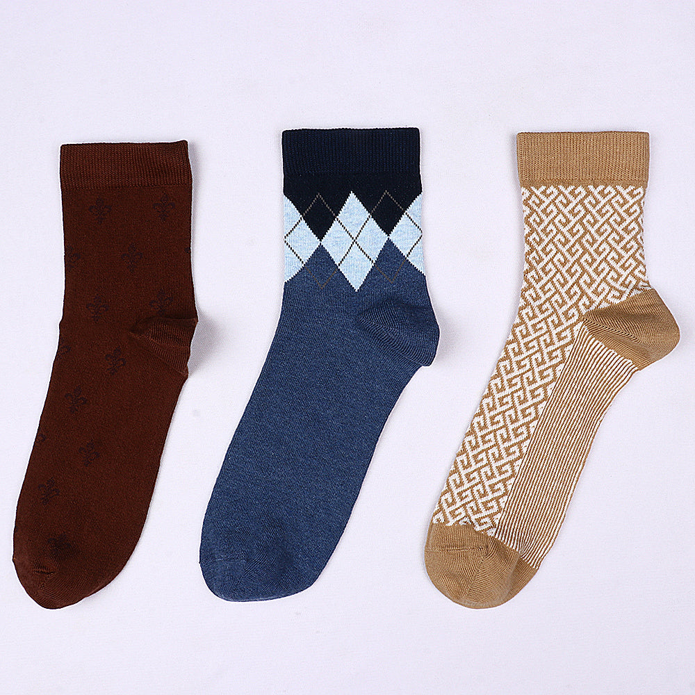 3 Pk Men's Premium Cotton Quarter Length Socks