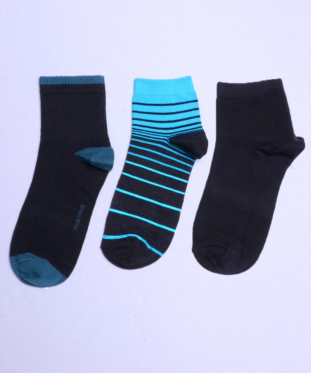 3pk Cotton Rich Design Combo Socks