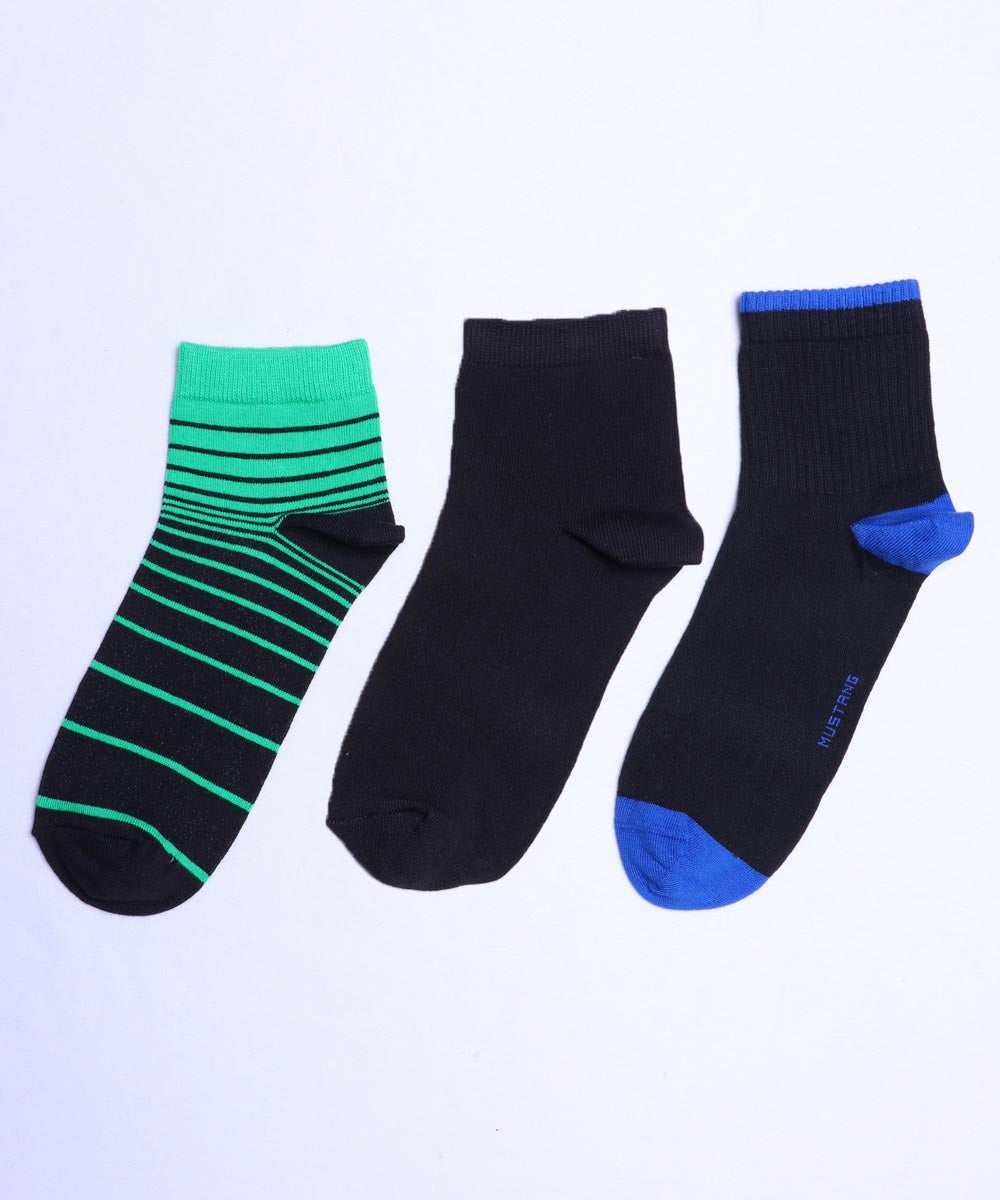 3pk Cotton Rich Design Combo Socks