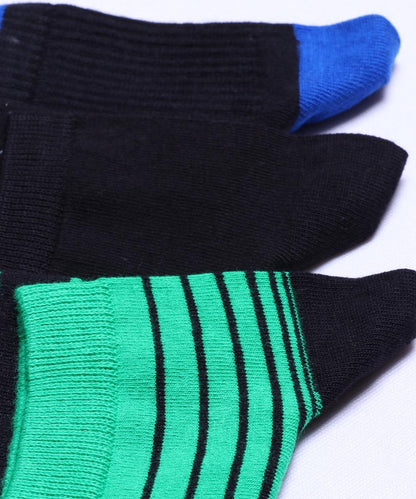 3pk Cotton Rich Design Combo Socks