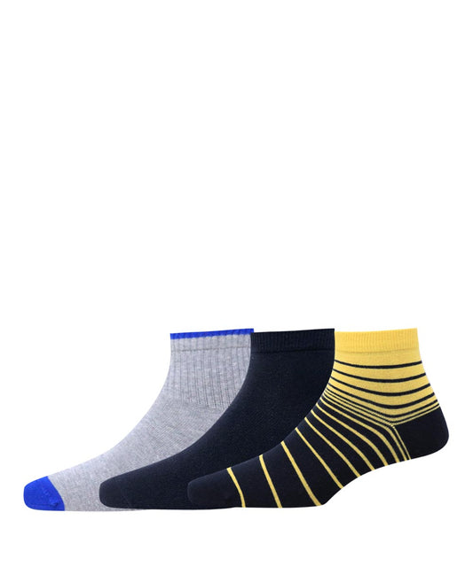 3pk Cotton Rich Design Combo Socks