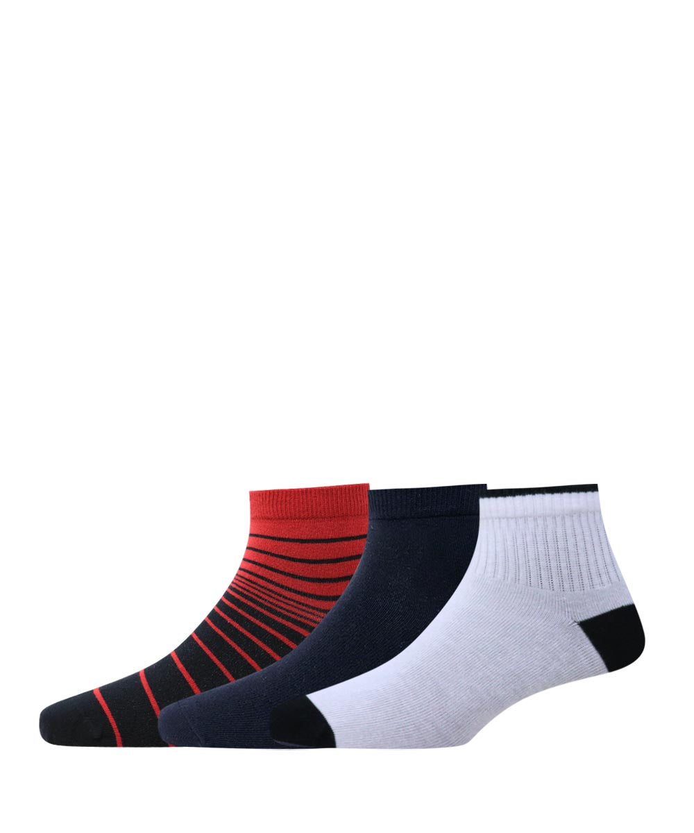 3pk Cotton Rich Design Combo Socks