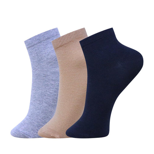 3pk Cotton Rich Plain Socks