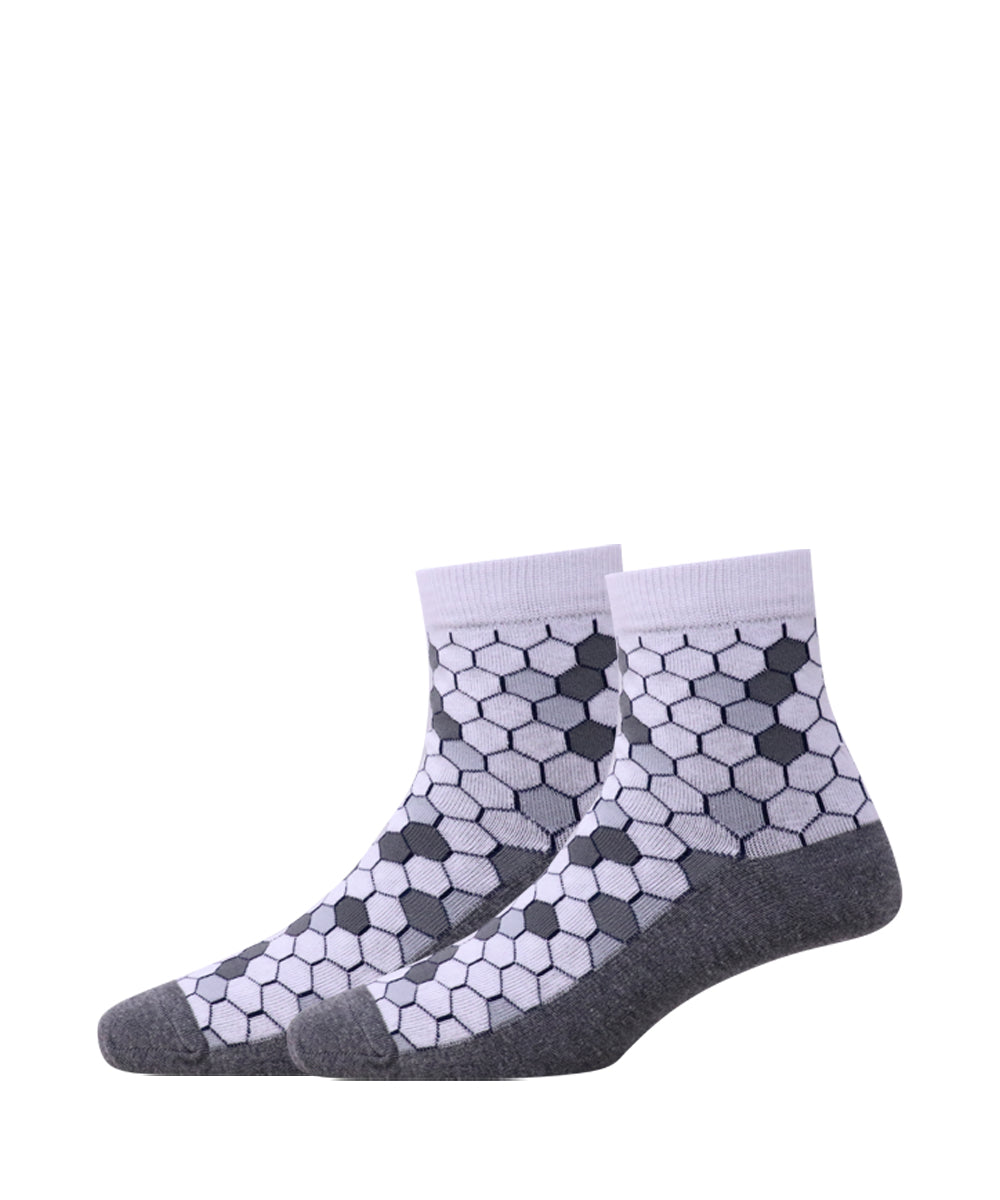 2pk Cotton Rich Design Combo Socks