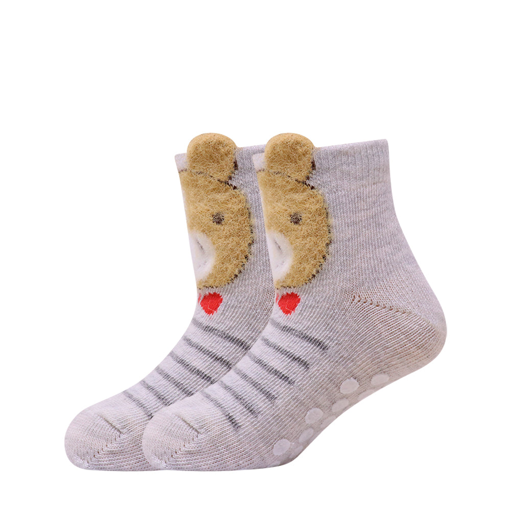 3 Pk  Kids Cartoon Cotton Crew Socks – Soft & Breathable Fancy Socks
