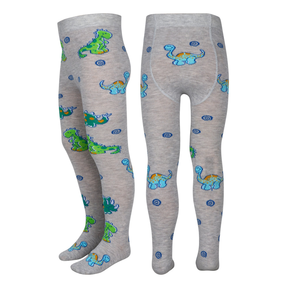 3 Pk Girls' Premium Cotton Cable Knit & Printed Tights Combo Pack
