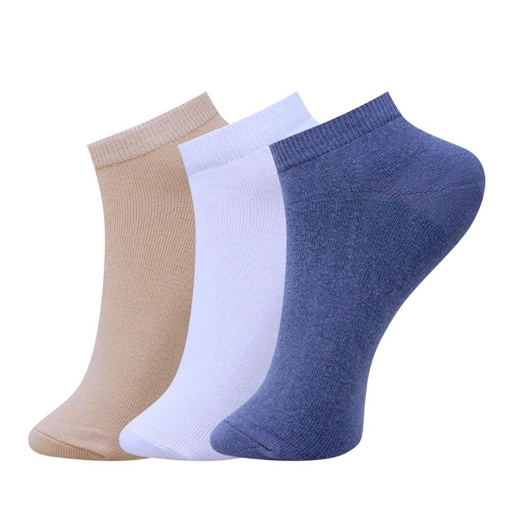 3pk Cotton Rich Plain Socks