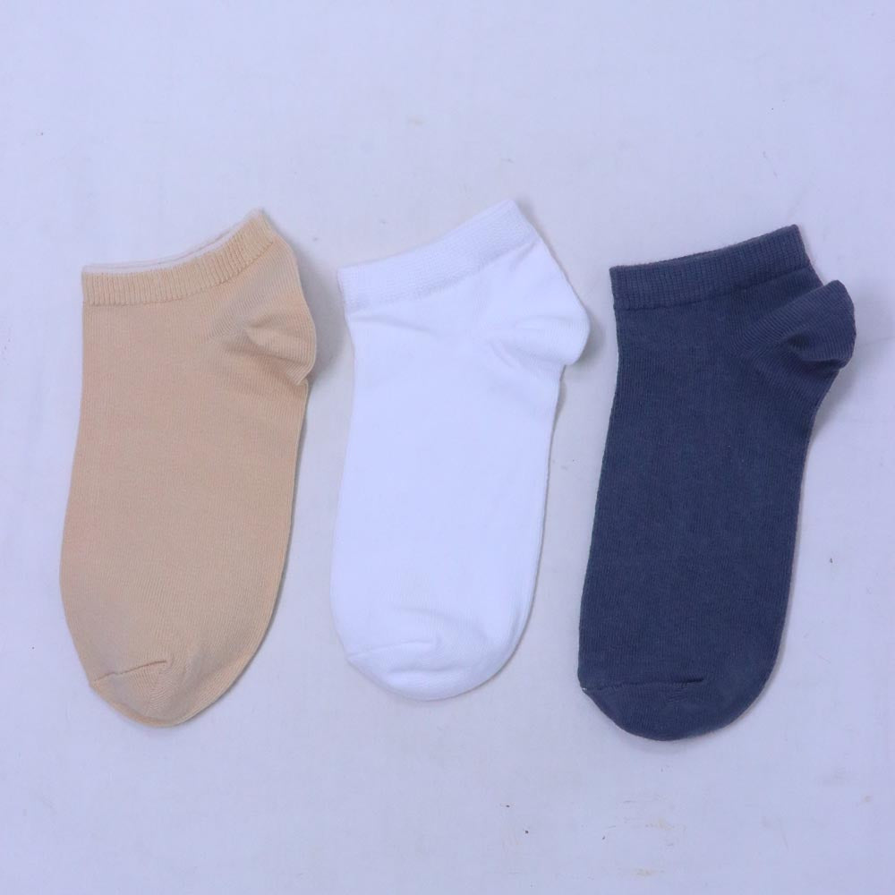 3pk Cotton Rich Plain Socks