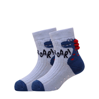 3 Pk  Kids Cartoon Cotton Crew Socks – Soft & Breathable Fancy Socks