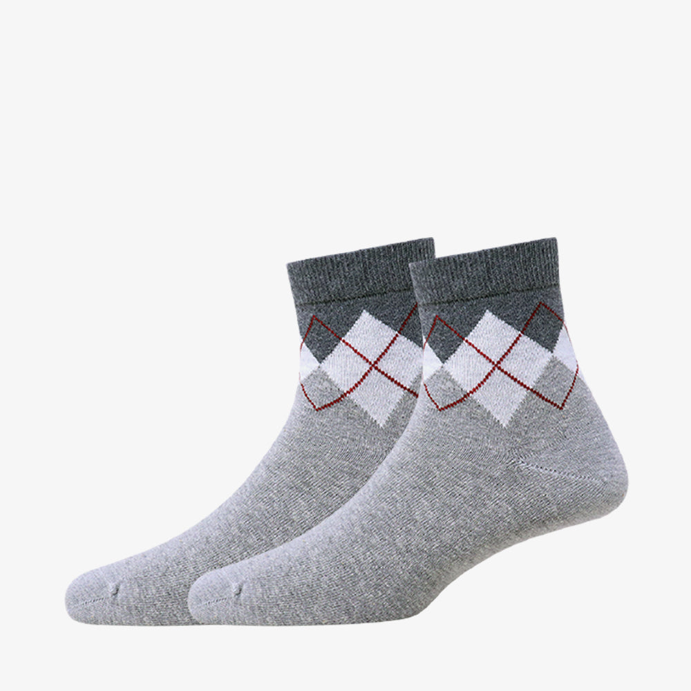 3 Pk Men's Premium Cotton Blend Argyle Socks
