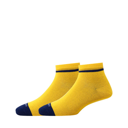 3 Pk Mustang Color Block Ankle Socks