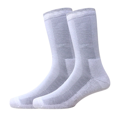 1 Pk Premium White Cotton Crew Socks For Men
