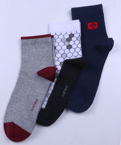 3pk Cotton Rich Design Combo Socks