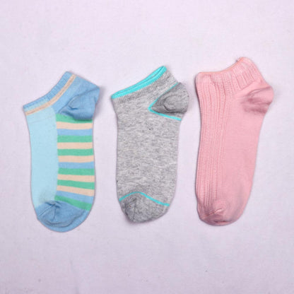 3 Pk Ladies Mix Design Print Socks