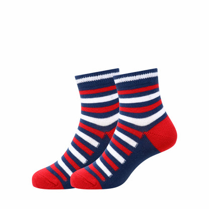 3 Pk Kids’ Star & Stripe Crew-Length Socks – Fun Printed Casual Socks