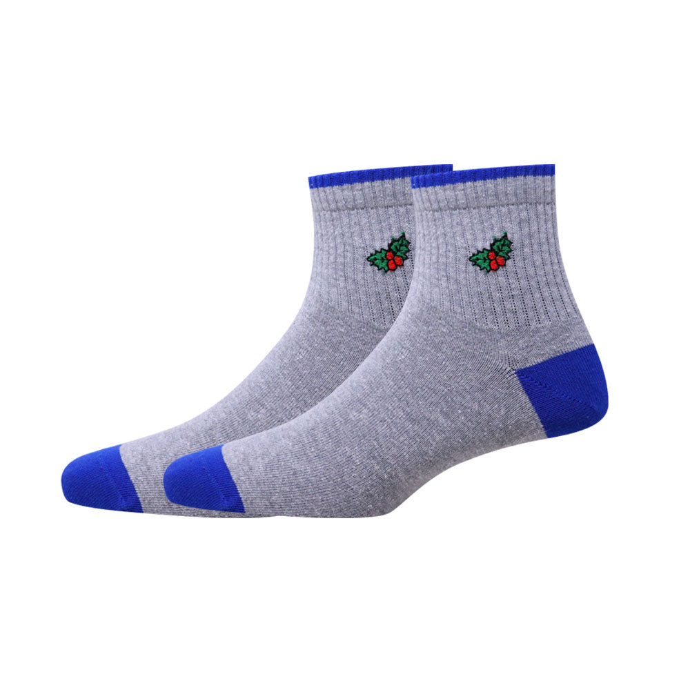 5 Pk Men's Festive Ankle Socks - Christmas Edition