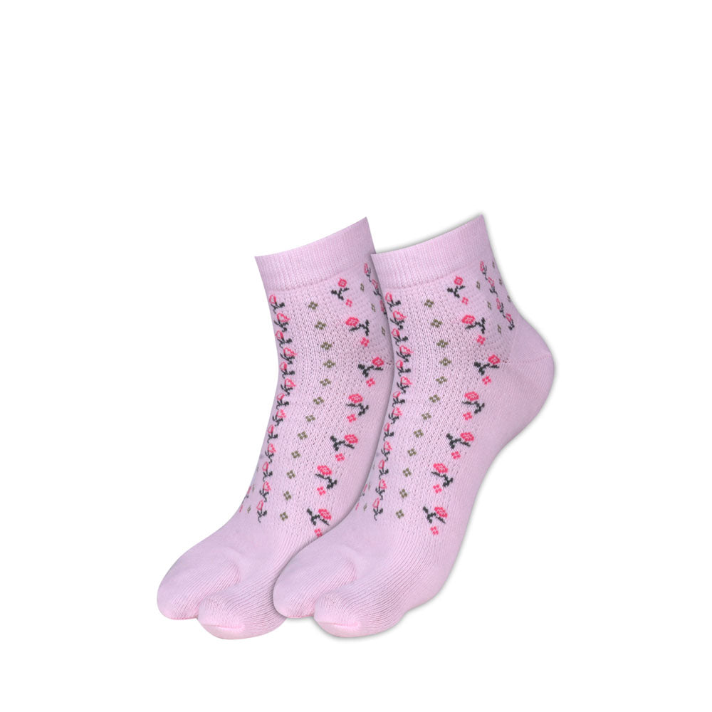 5 Pk Angutha Flower Multi  Design Socks
