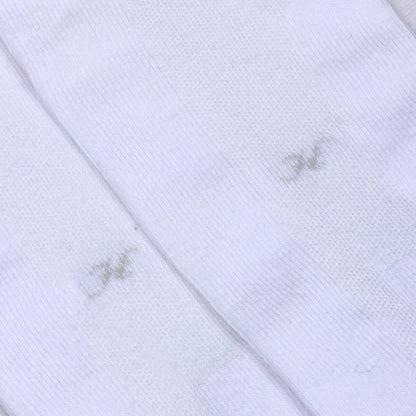 1 Pk Premium White Cotton Crew Socks For Men