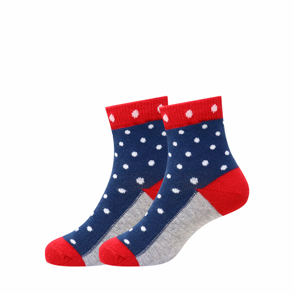 3 Pk Kids’ Star & Stripe Crew-Length Socks – Fun Printed Casual Socks