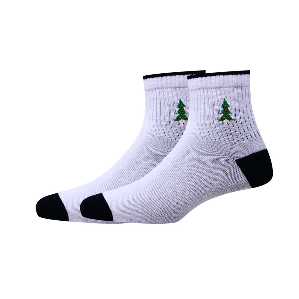 5 Pk Men's Festive Ankle Socks - Christmas Edition