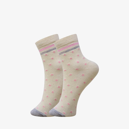 3 Pk Elegance Women's Cotton Crew Socks