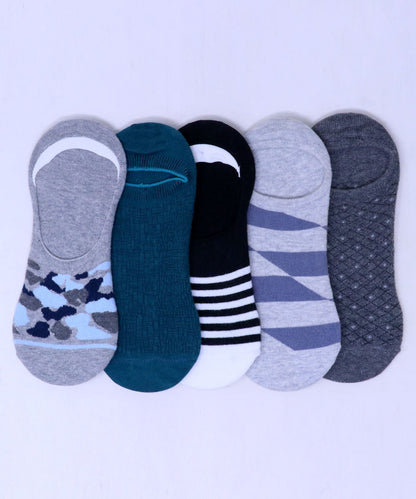 5Pk Cotton Rich Design Assorted Footlets