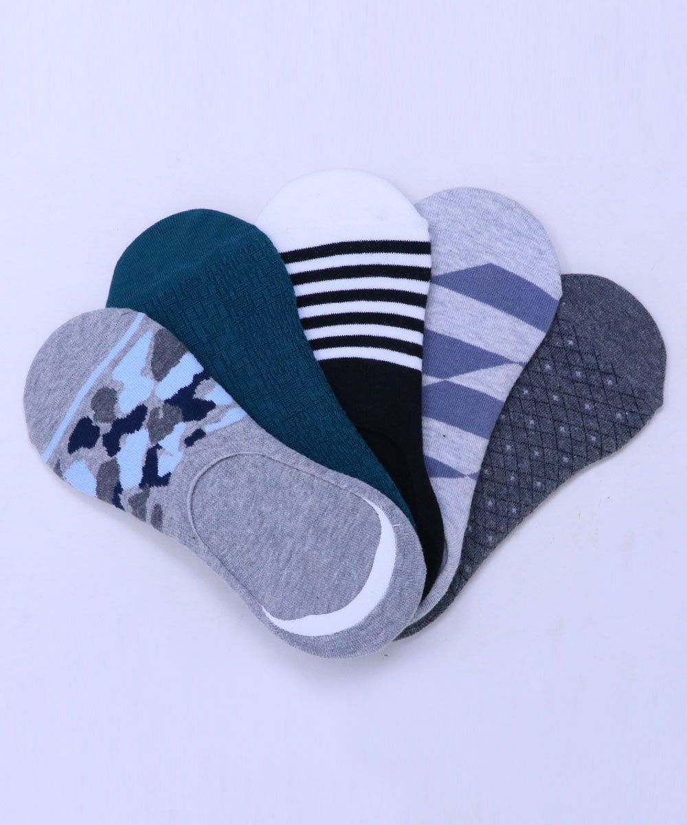 5Pk Cotton Rich Design Assorted Footlets