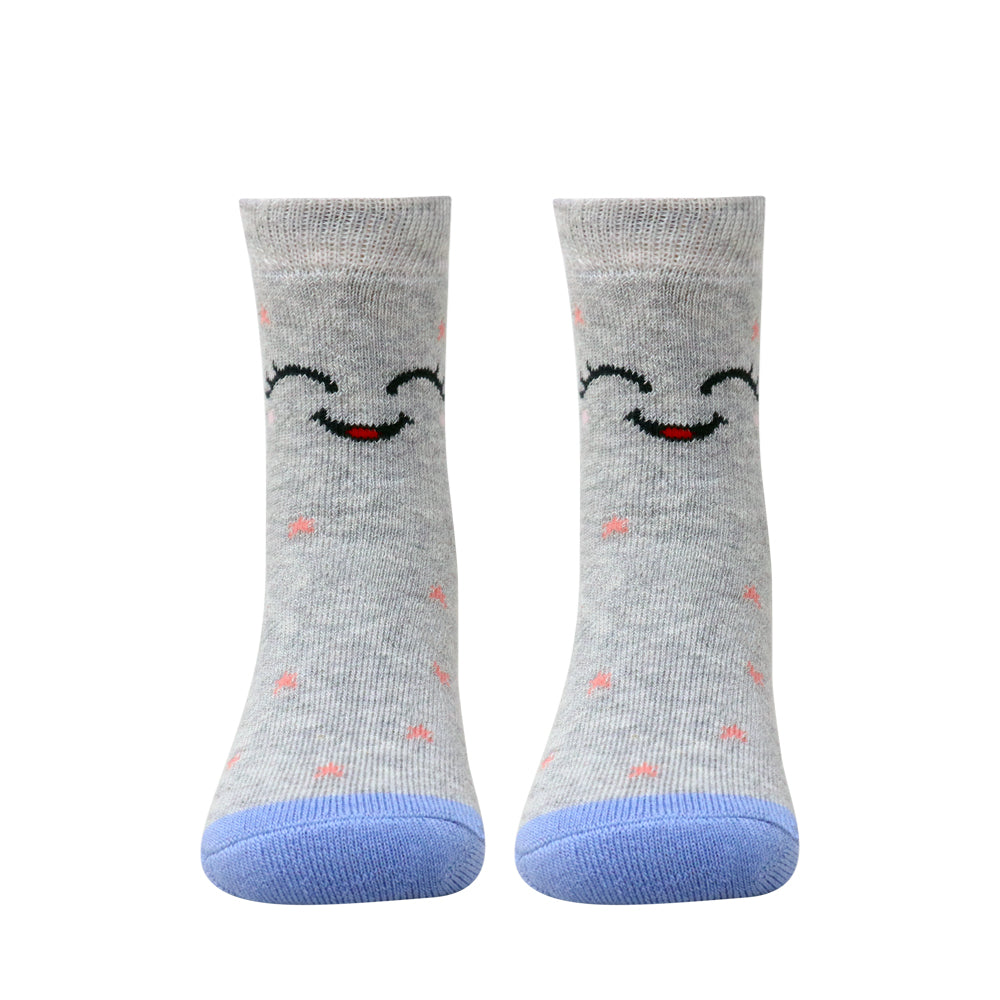 3 Pk Cute Smiley Face Kids Socks