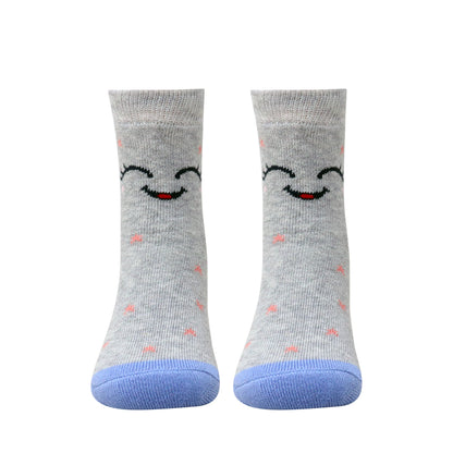3 Pk Cute Smiley Face Kids Socks