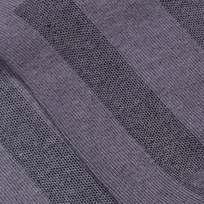 1 Pk Men's Grey Crew Socks With Cushioned Footed Socks
