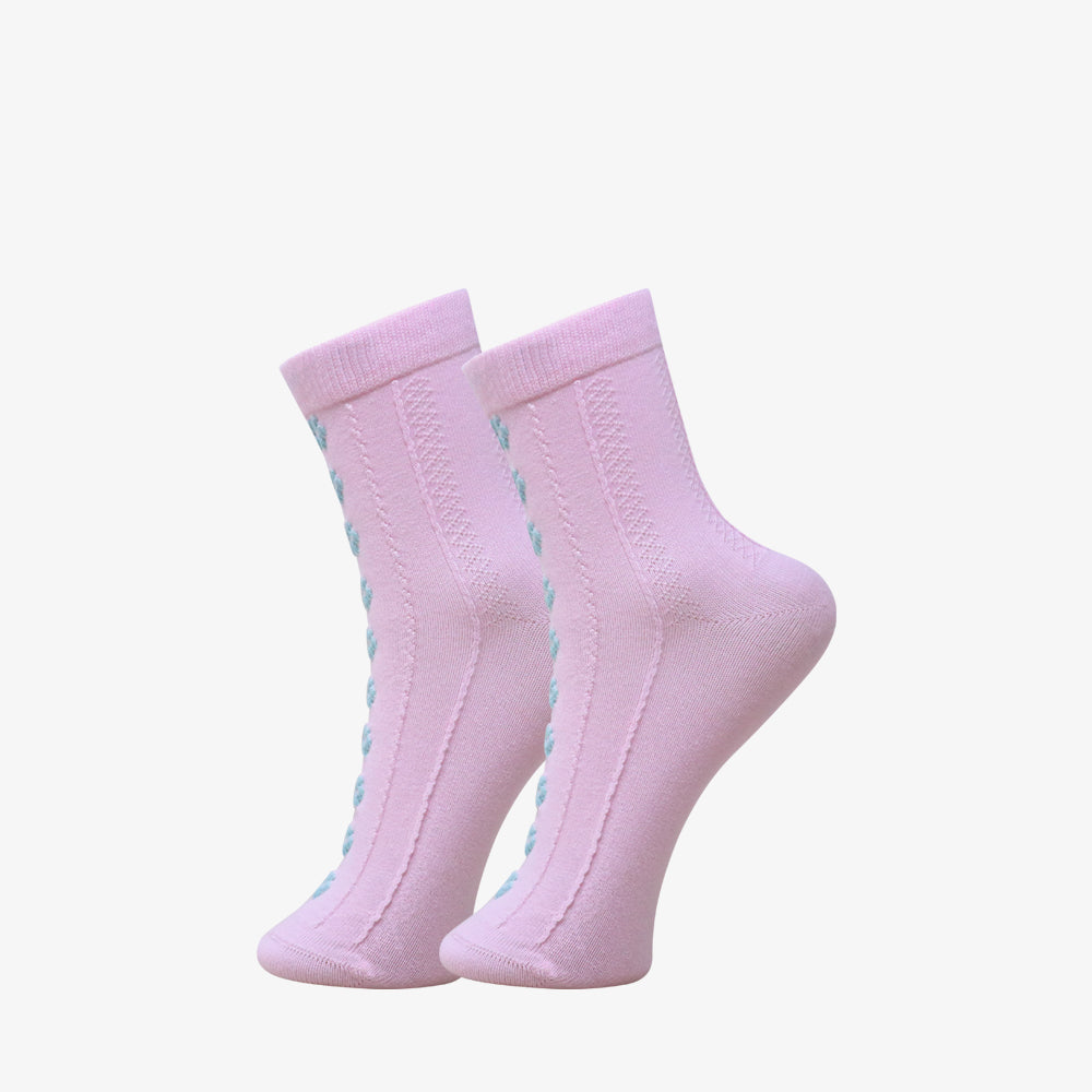 3 Pk Elegance Women's Cotton Crew Socks